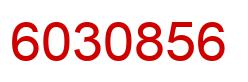 Number 6030856 red image