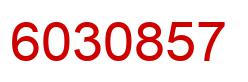 Number 6030857 red image