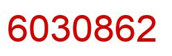 Number 6030862 red image