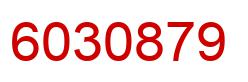 Number 6030879 red image