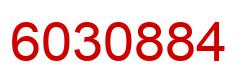 Number 6030884 red image