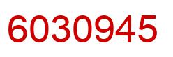 Number 6030945 red image