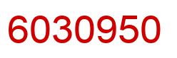 Number 6030950 red image