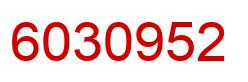 Number 6030952 red image
