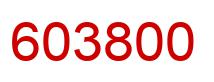 Number 603800 red image