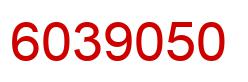 Number 6039050 red image