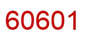 Number 60601 red image