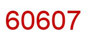 Number 60607 red image