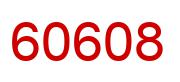 Number 60608 red image