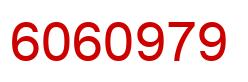 Number 6060979 red image