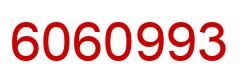 Número 6060993 imagen rojo