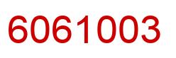 Número 6061003 imagen rojo