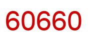 Number 60660 red image