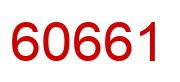 Number 60661 red image