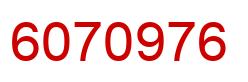 Number 6070976 red image