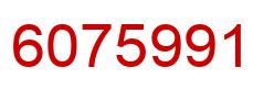 Número 6075991 imagen rojo