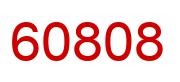 Number 60808 red image
