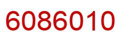 Number 6086010 red image