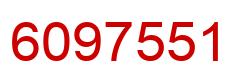 Número 6097551 imagen rojo