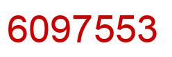 Número 6097553 imagen rojo