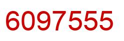 Number 6097555 red image