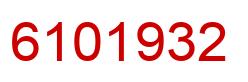 Number 6101932 red image