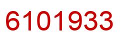 Number 6101933 red image