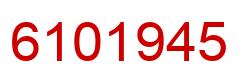 Number 6101945 red image