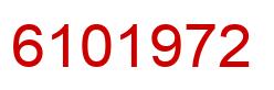 Number 6101972 red image