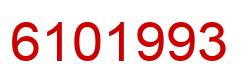 Number 6101993 red image
