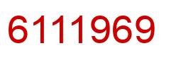 Number 6111969 red image