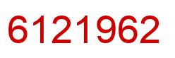 Number 6121962 red image
