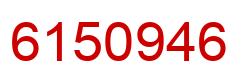 Number 6150946 red image