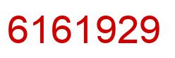 Number 6161929 red image