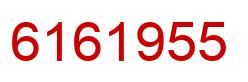 Number 6161955 red image