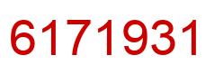 Number 6171931 red image