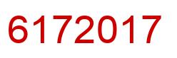 Number 6172017 red image