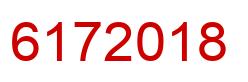 Number 6172018 red image