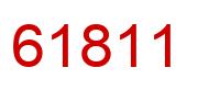 Number 61811 red image