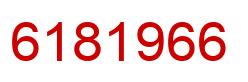 Number 6181966 red image