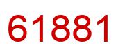 Number 61881 red image