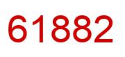 Number 61882 red image