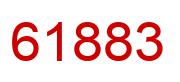 Number 61883 red image
