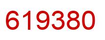 Number 619380 red image