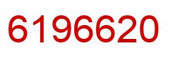 Number 6196620 red image