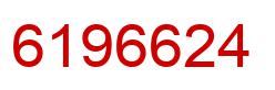 Number 6196624 red image