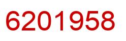 Number 6201958 red image
