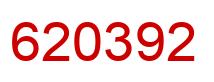 Number 620392 red image