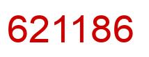 Number 621186 red image