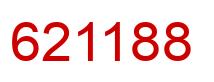 Number 621188 red image